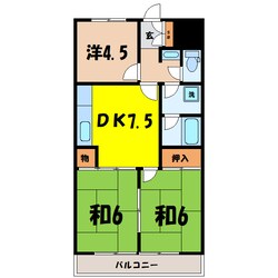 クイーンハイツ静峰（高崎市芝塚町）の物件間取画像